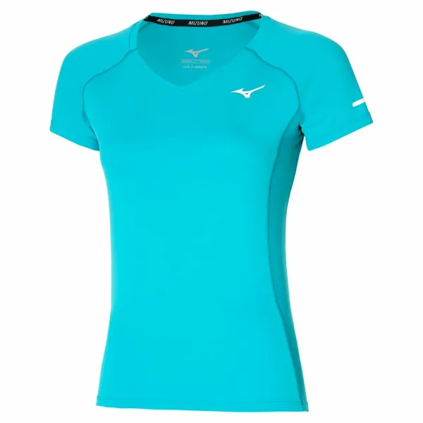 Mizuno Dámské tričko Mizuno  Sun Protect Tee Algiers Blue