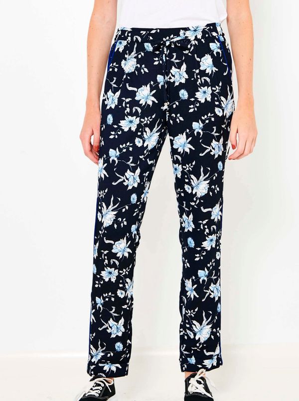 CAMAIEU Dark blue floral trousers CAMAIEU - Women