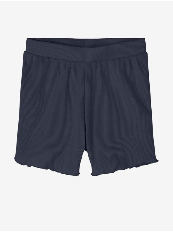 name it Dark Blue Girly Rib Shorts name it Tara - unisex