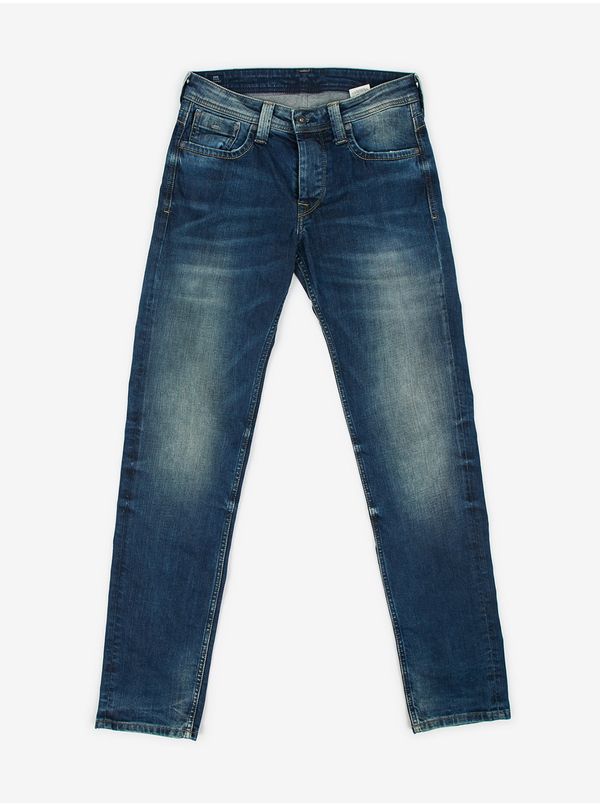 Pepe Jeans Dark blue men straight fit jeans Pepe Jeans Kingston - Men