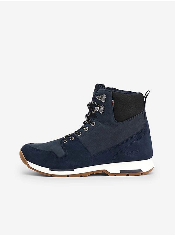 Tommy Hilfiger Dark blue Mens Ankle Suede Boots Tommy Hilfiger - Men