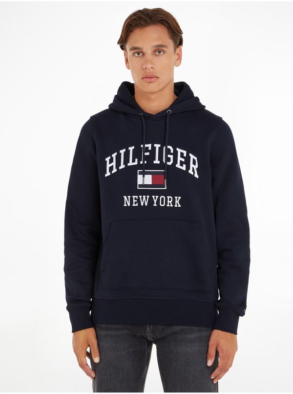 Tommy Hilfiger Dark blue Mens Hoodie Tommy Hilfiger - Men