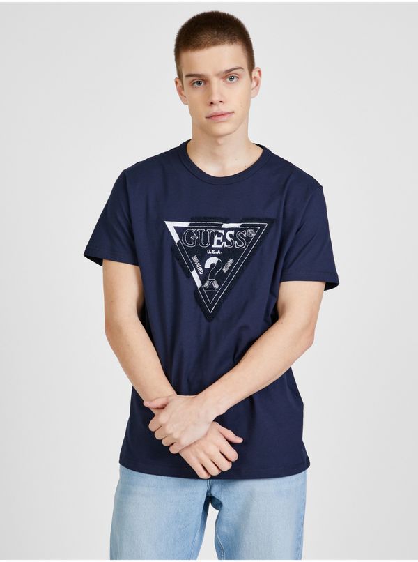 Guess Dark blue men's T-shirt Guess - Men