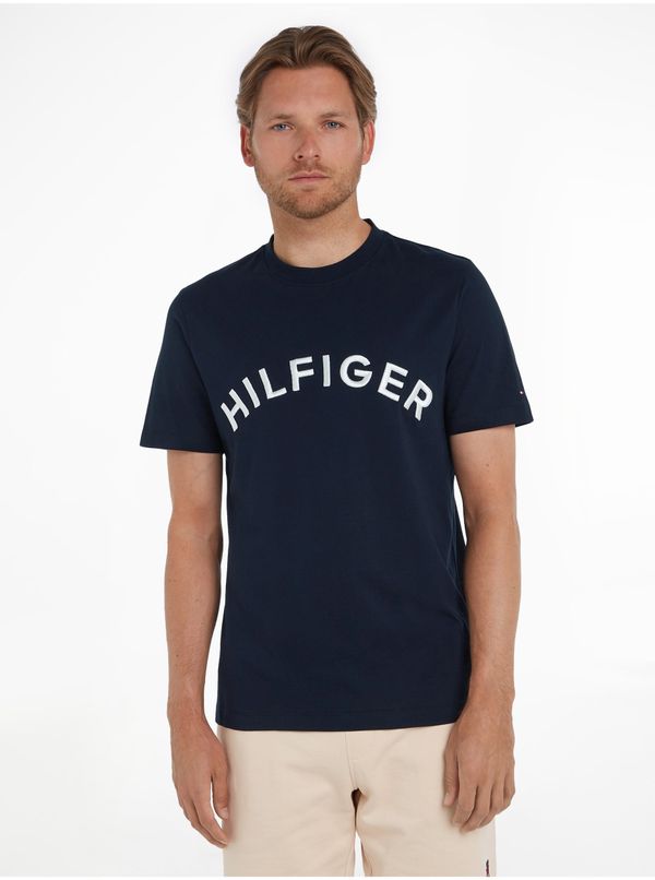 Tommy Hilfiger Dark blue Mens Tommy Hilfiger Arched Tee - Men