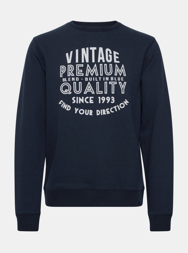 Blend Dark blue Sweatshirt with Blend print - Men