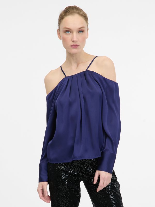 Orsay Dark blue women's blouse with open shoulders ORSAY - Women