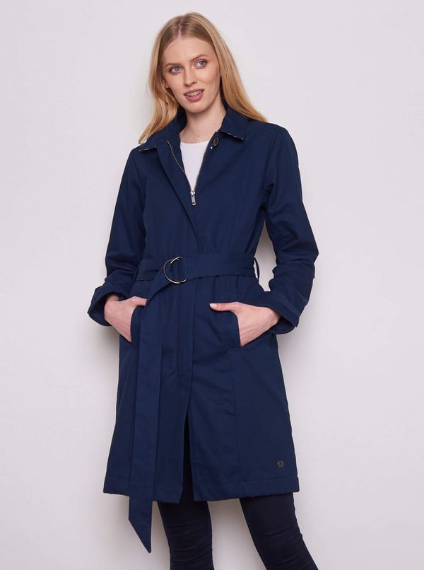 Tranquillo Dark blue womens insulated trench coat Tranquillo - Ladies