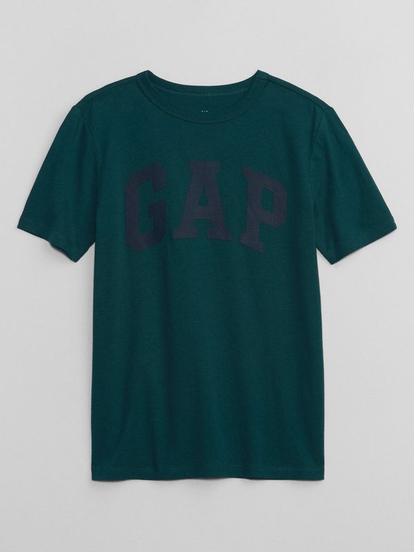 GAP Dark green boys' T-shirt with GAP logo