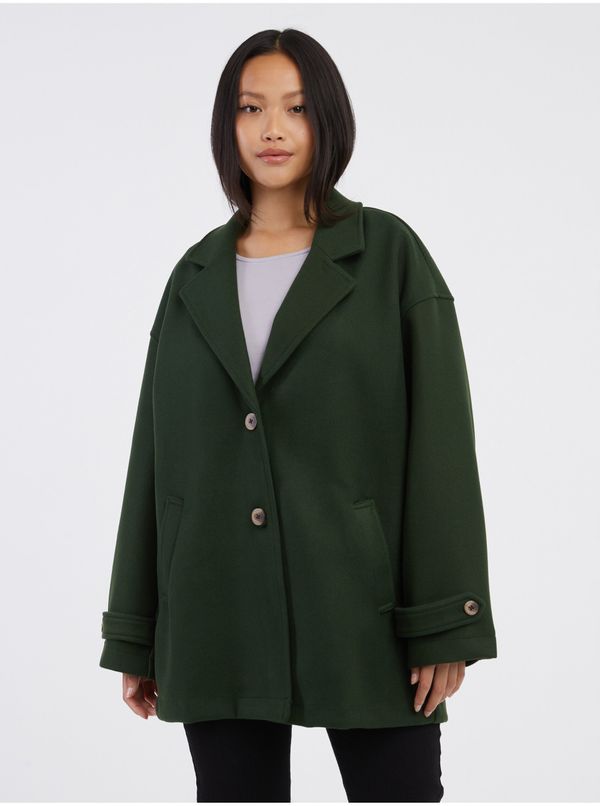 Noisy May Dark Green Ladies Coat Noisy May Alicia - Ladies