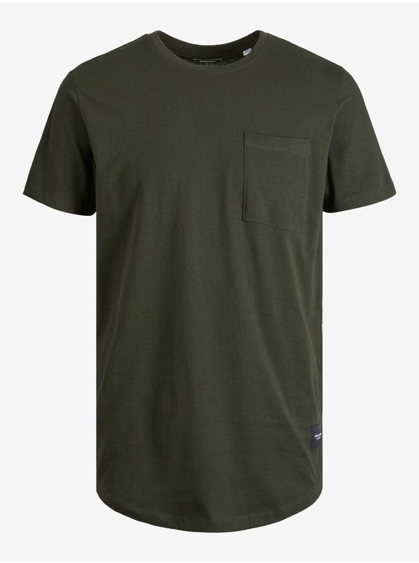 Jack & Jones Dark green men's T-shirt Jack & Jones Noa - Men's