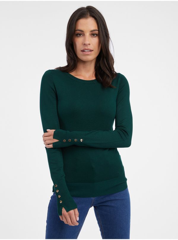 Orsay Dark green women's sweater ORSAY