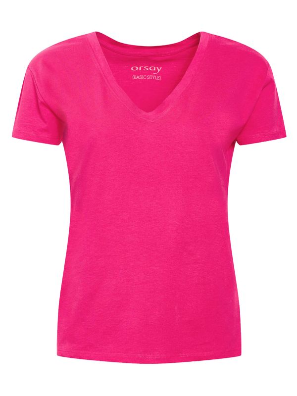 Orsay Dark pink basic T-shirt ORSAY