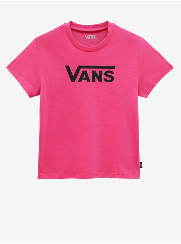 Vans Dark pink girly T-shirt VANS Flying Crew Girls - Girls