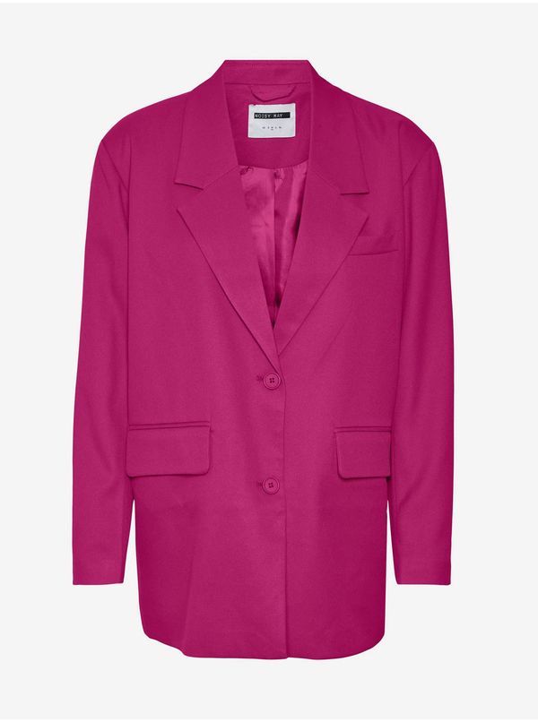 Noisy May Dark pink women's oversize jacket Noisy May Milla - Women