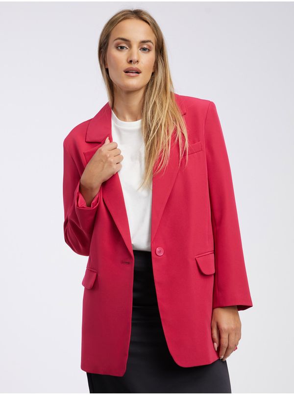 Only Dark pink women's oversize jacket ONLY Lana - Women