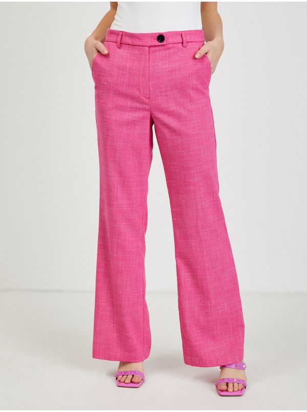 Orsay Dark pink women's trousers ORSAY