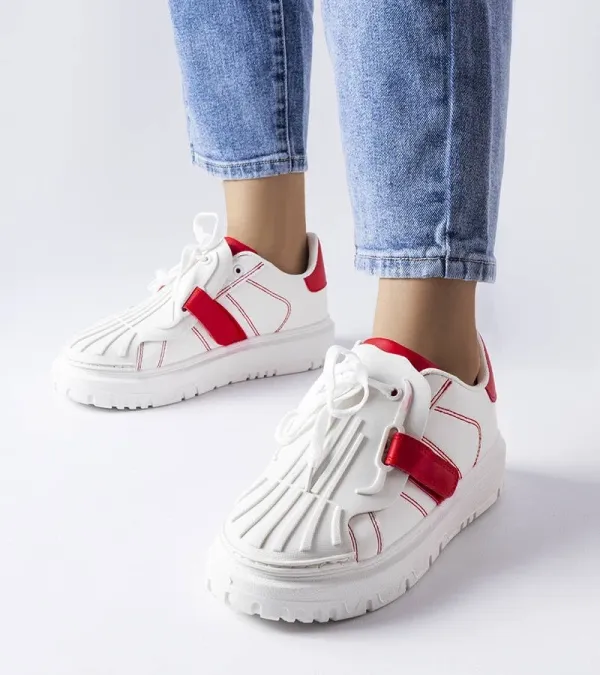 D/CEO D/CEO White sneakers with led Caldwell