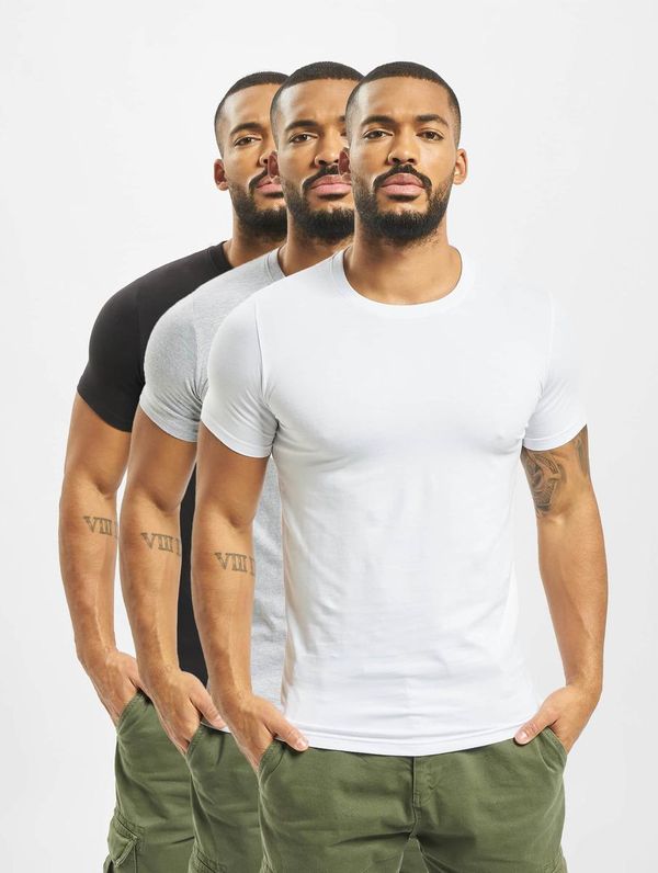 DEF DEF Weary 3-pack t-shirts blk/gry/wht