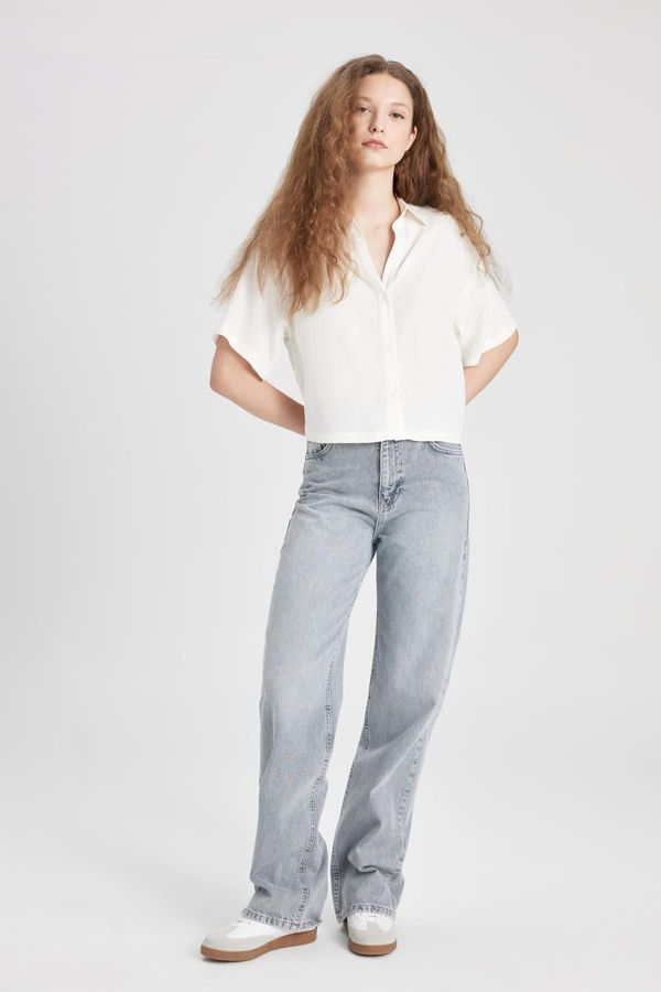 DEFACTO DEFACTO 90's Wide Leg High Waist Wide Leg Long Jean Pants