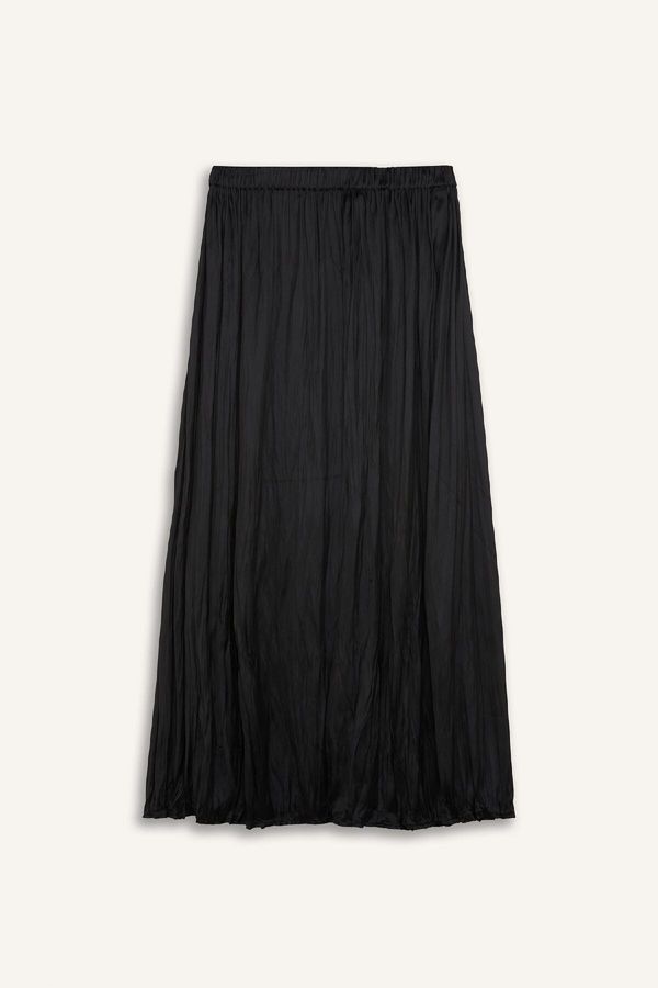 DEFACTO DEFACTO A Cut Basic Plain Satin Maxi Skirt