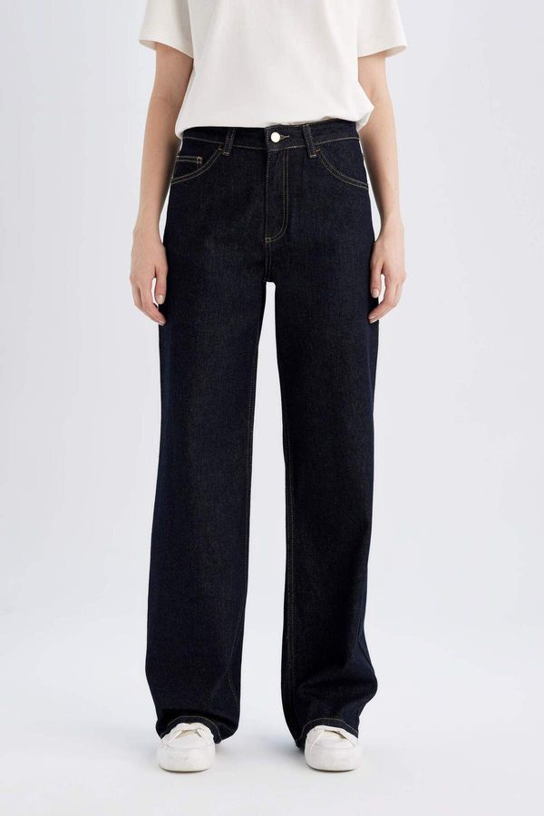 DEFACTO DEFACTO Afra X Straight Wide Fit High Waist Wide Leg Long Jeans