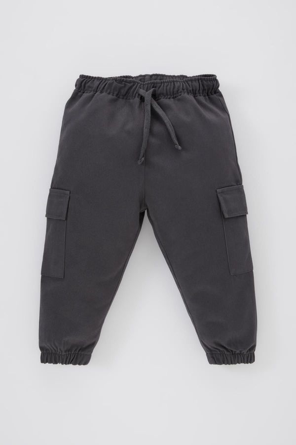 DEFACTO DEFACTO Baby Boy Basic Cargo Pocket Gabardine Trousers