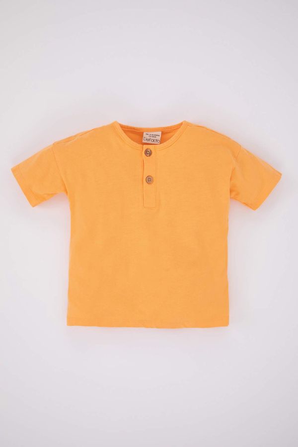 DEFACTO DEFACTO Baby Boy Combed Cotton Short Sleeve T-Shirt