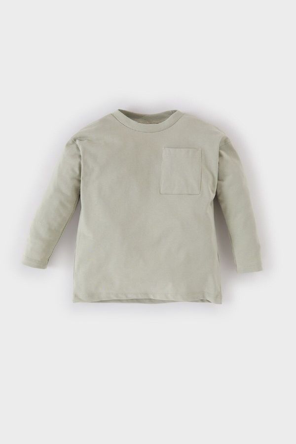 DEFACTO DEFACTO Baby Boy Crew Neck Basic Solid Long Sleeve T-Shirt