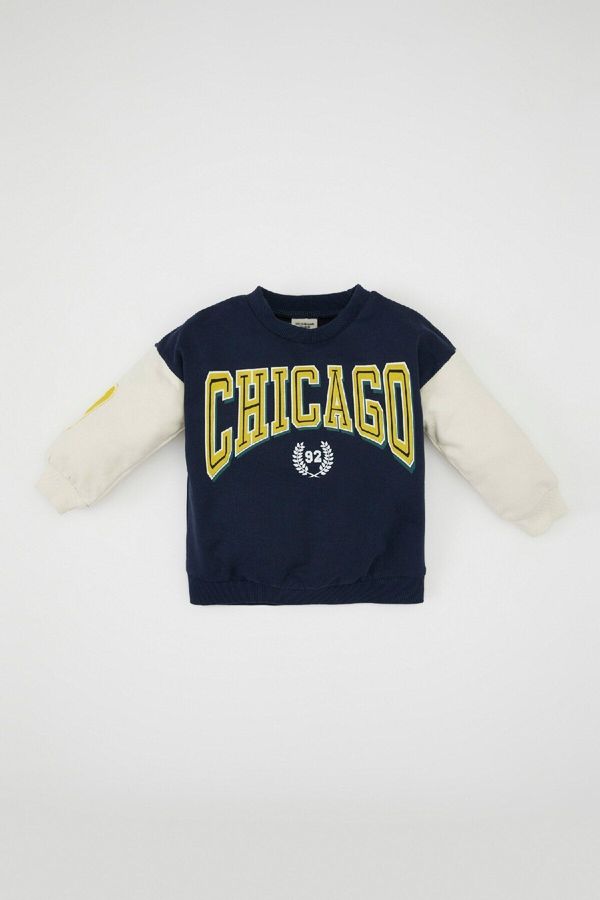 DEFACTO DEFACTO Baby Boy Crew Neck Printed Sweatshirt