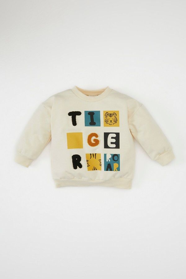 DEFACTO DEFACTO Baby Boy Crew Neck Printed Sweatshirt