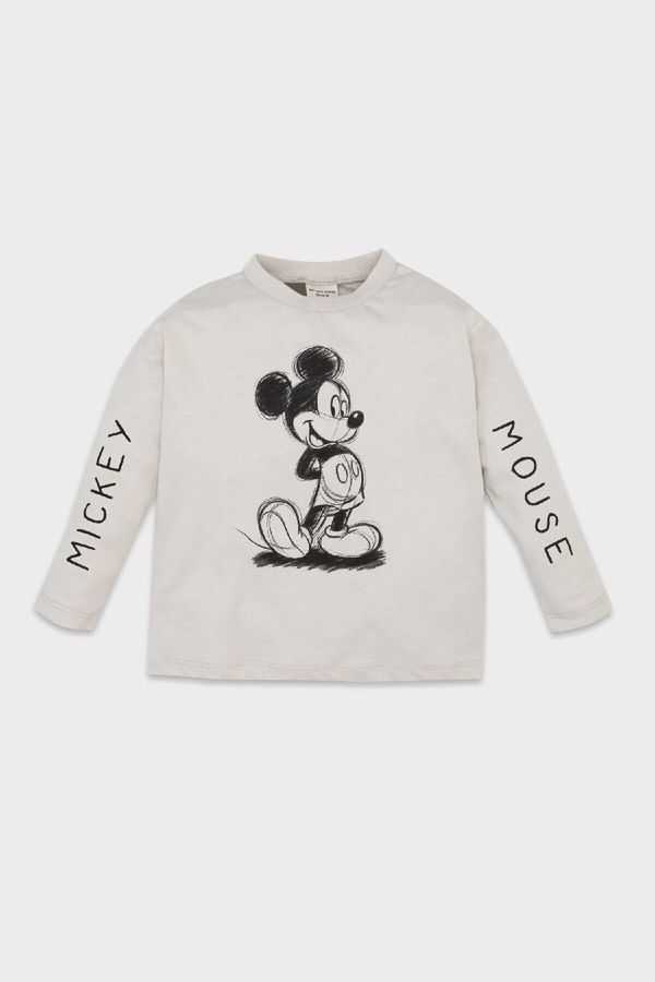 DEFACTO DEFACTO Baby Boy Disney Mickey & Minnie Crew Neck Long Sleeve T-Shirt