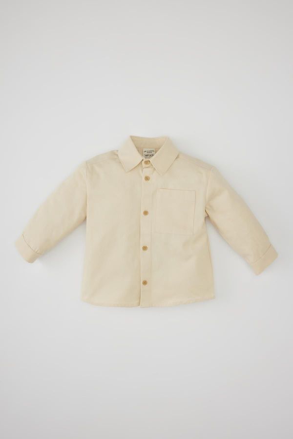 DEFACTO DEFACTO Baby Boy Gabardine Long Sleeve Shirt