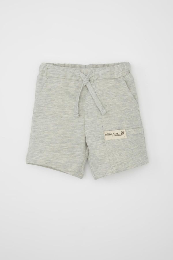 DEFACTO DEFACTO Baby Boy Label Printed Shorts