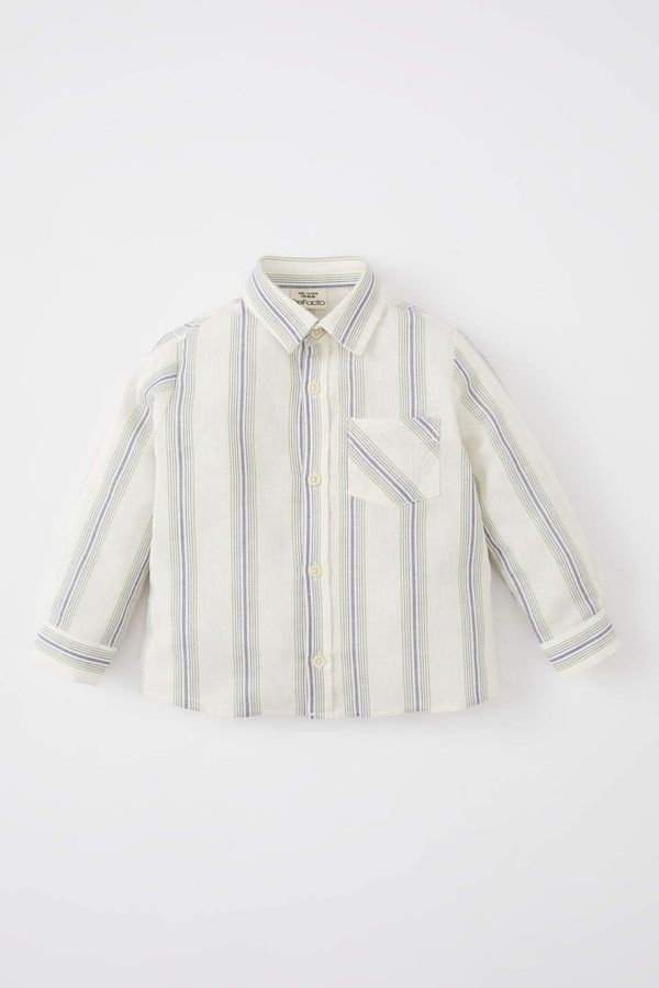 DEFACTO DEFACTO Baby Boy Long Sleeve Striped Shirt