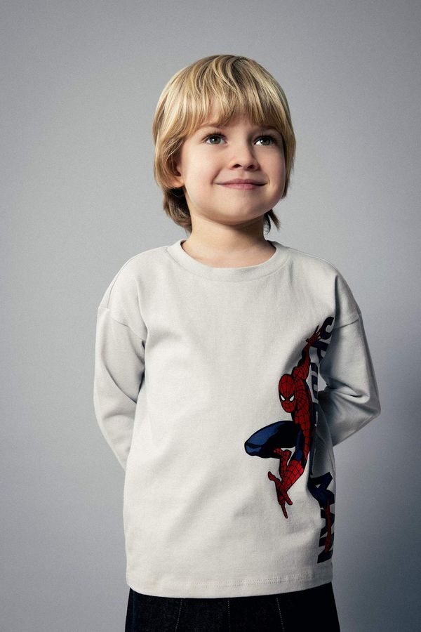 DEFACTO DEFACTO Baby Boy Marvel Comics Cotton Long Sleeve T-Shirt