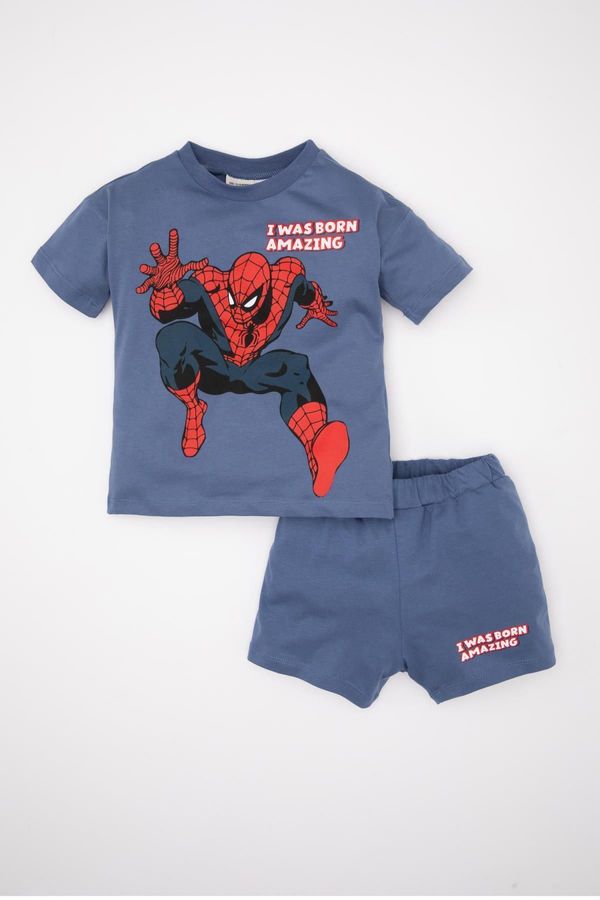 DEFACTO DEFACTO Baby Boy Marvel Comics Short Sleeve T-Shirt Shorts 2-Piece Set