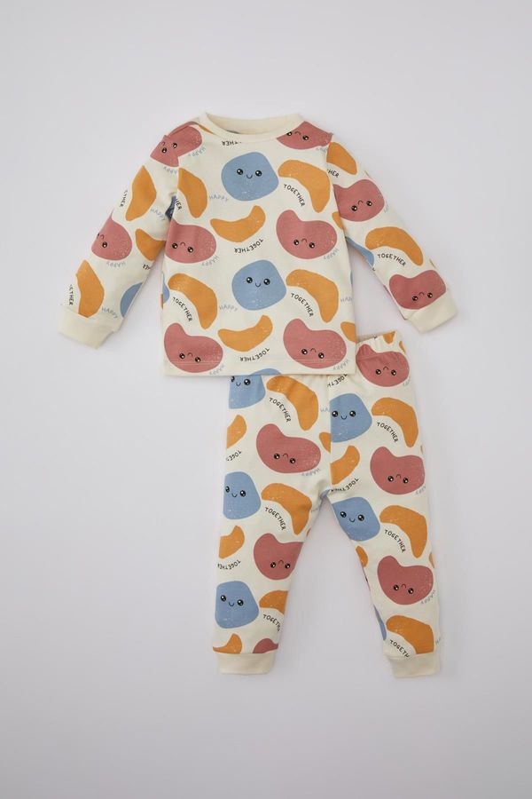 DEFACTO DEFACTO Baby Boy Patterned Long Sleeve Pajama Set