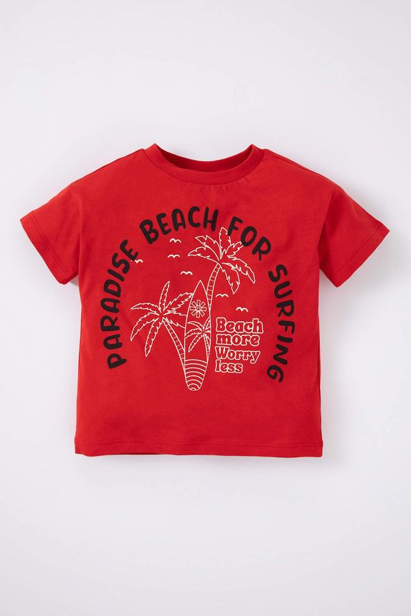 DEFACTO DEFACTO Baby Boy Patterned Short Sleeve T-Shirt