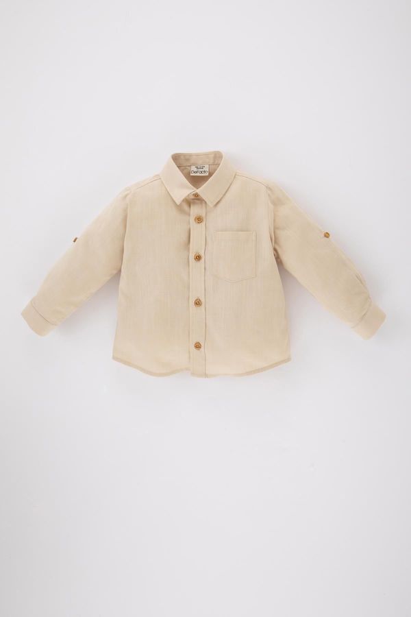 DEFACTO DEFACTO Baby Boy Poplin Long Sleeve Shirt