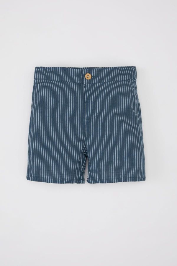 DEFACTO DEFACTO Baby Boy Striped Flared Poplin Shorts