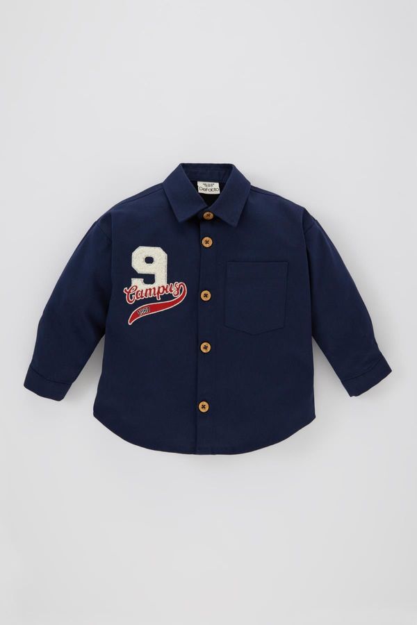 DEFACTO DEFACTO Baby Boy Twill Long Sleeve Shirt