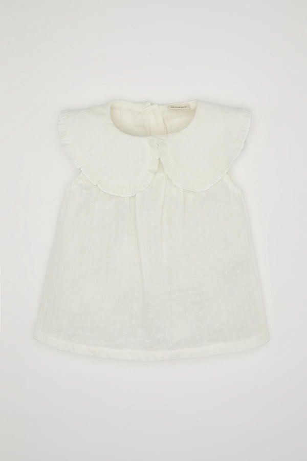 DEFACTO DEFACTO Baby Girl Big Collar Sleeveless Blouse