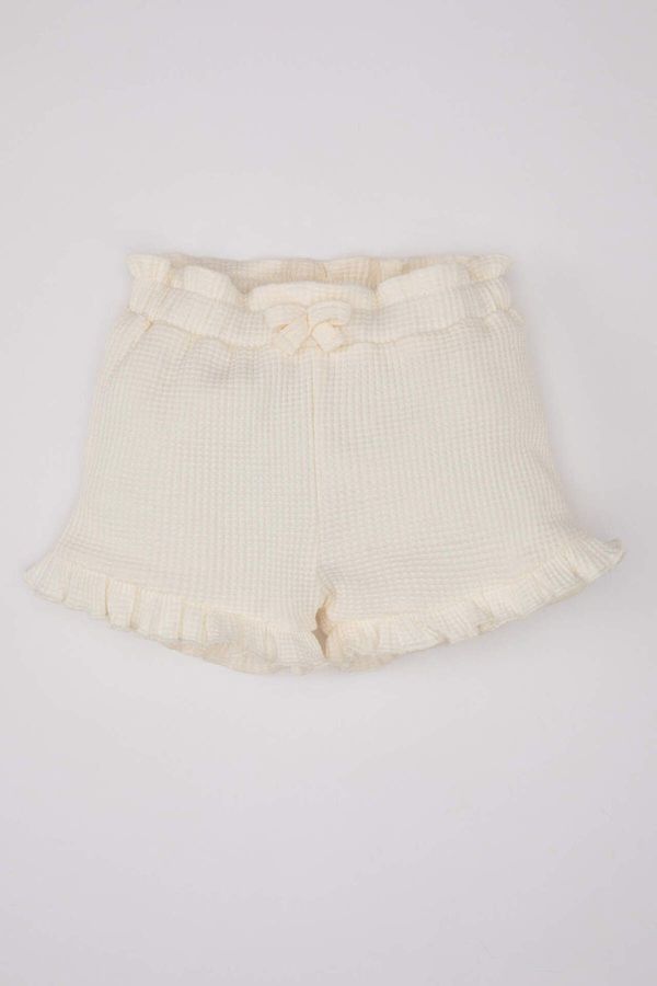 DEFACTO DEFACTO Baby Girl Comfort Fit Waffle Shorts