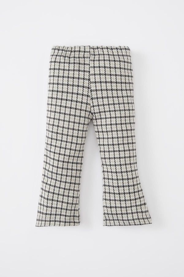 DEFACTO DEFACTO Baby Girl Flare Jacquard Trousers