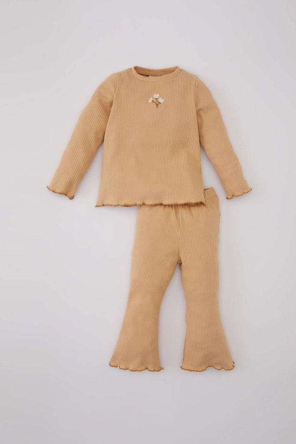 DEFACTO DEFACTO Baby Girl Floral Camisole T Shirt Leggings 2 Piece Set