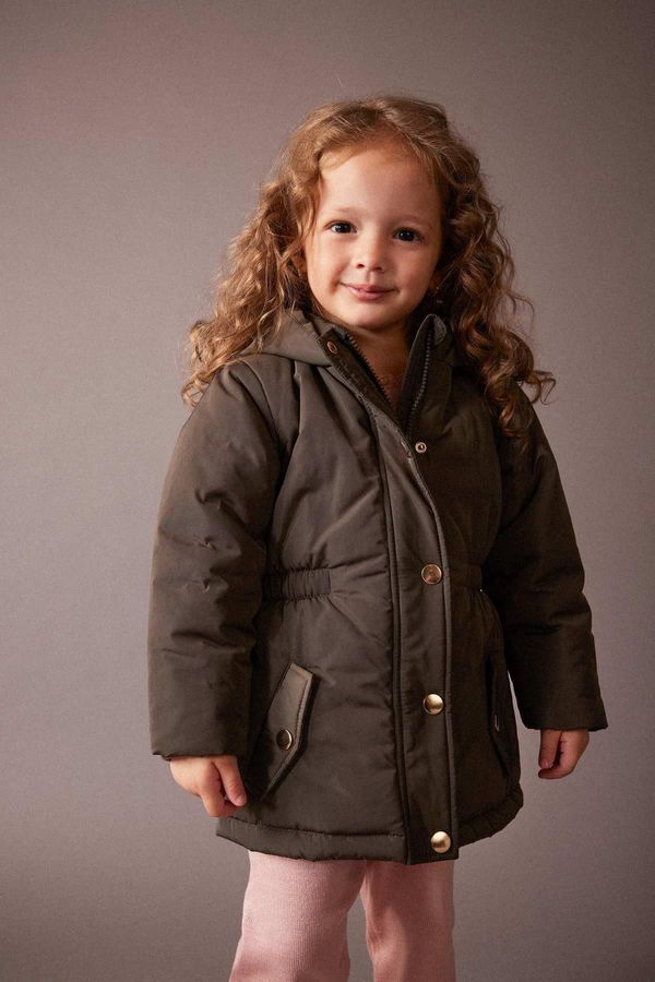 DEFACTO DEFACTO Baby Girl Hooded Waterproof Coat