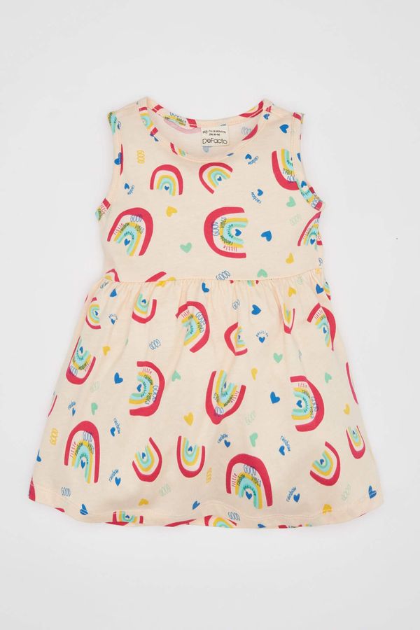 DEFACTO DEFACTO Baby Girl Patterned Sleeveless Dress