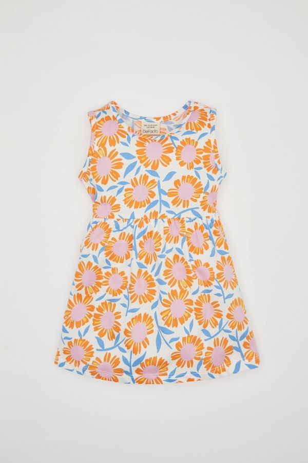 DEFACTO DEFACTO Baby Girl Patterned Sleeveless Dress