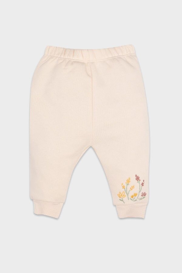 DEFACTO DEFACTO Baby Girl Regular Fit Elastic Waist Floral Sweatpants