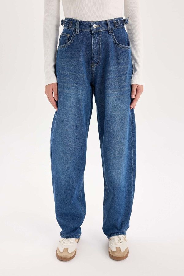 DEFACTO DEFACTO Baggy Fit High Waist Long Jeans Washed Pants